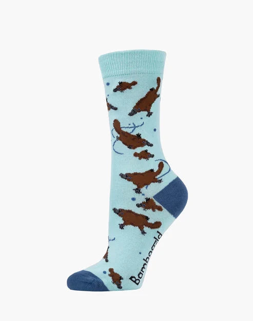 Women's Bamboo Socks - Platypus And Puggle Underwear Pussyfoot 