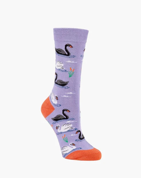 Women's Bamboo Socks - Swan Underwear Pussyfoot 