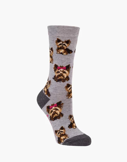 Women's Bamboo Socks - Yorkie Underwear Pussyfoot 