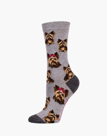 Women's Bamboo Socks - Yorkie Underwear Pussyfoot 