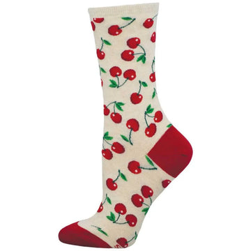 Women's Graphic Socks - Absolute Cherry Accessories Bobangles 