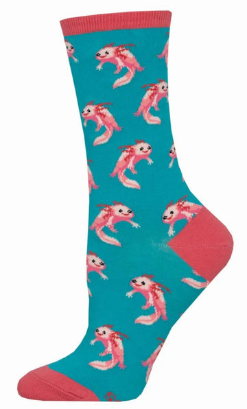 Women's Graphic Socks - Axolotl Accessories Bobangles 
