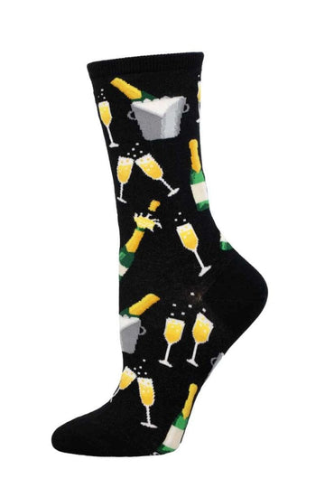 Women's Graphic Socks - Champagne Toast Accessories Bobangles 