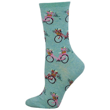 Women's Graphic Socks - Floral Cruiser Accessories Bobangles 