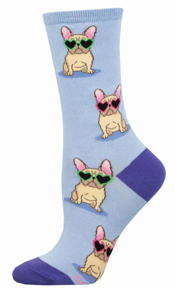 Women's Graphic Socks - Frenchie Fashion Accessories Bobangles 