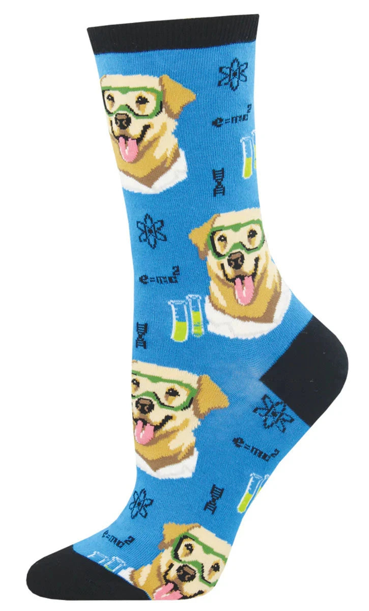 Women's Graphic Socks - Science Lab Accessories Bobangles 