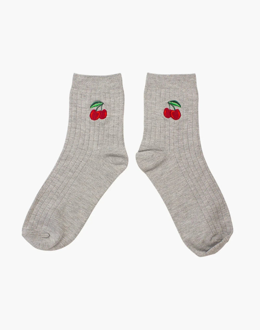 Women's Quarter Crew Bamboo Socks - Cherry Underwear Pussyfoot 