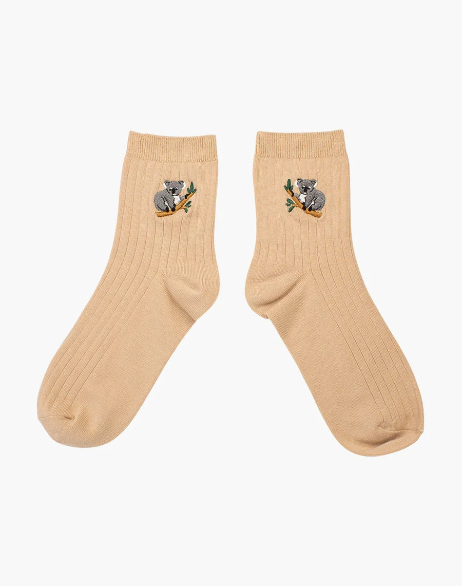 Women's Quarter Crew Bamboo Socks - Koala Underwear Pussyfoot 