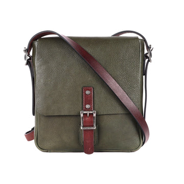 Wynyard Leather Satchel Bag Oran Olive 