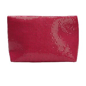 Xanadu Sequinned Mesh Pouch Aidangus Fuschia 