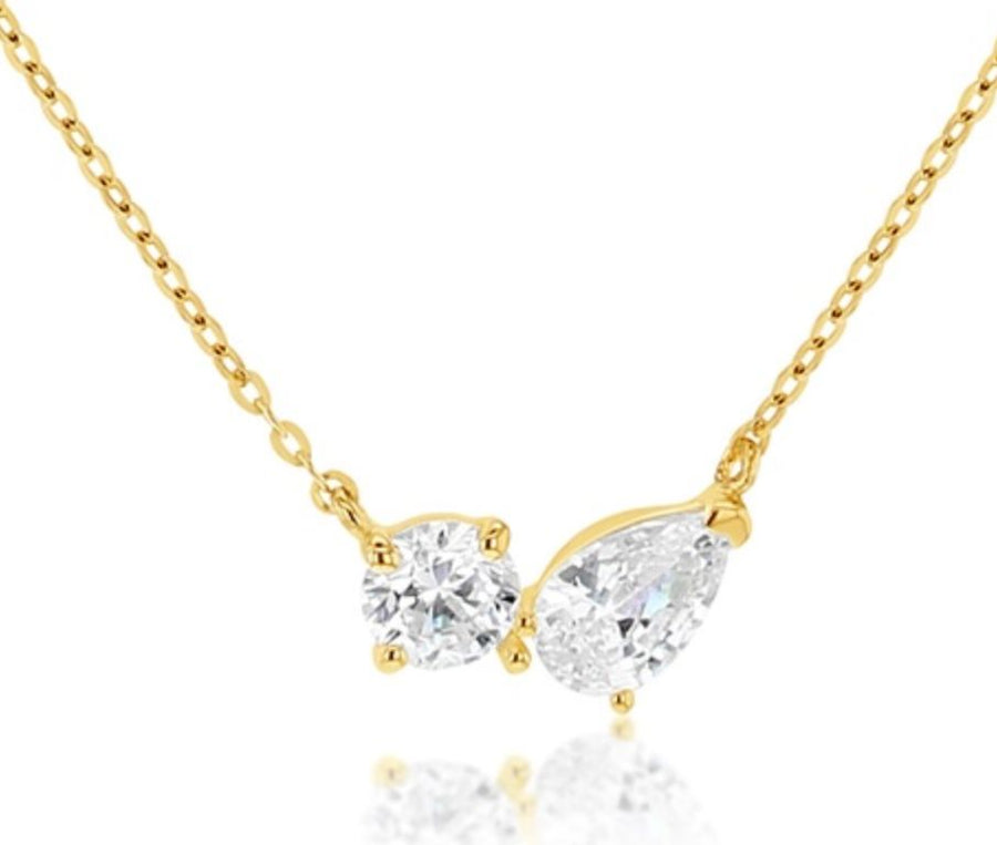 You & Me 9kt Gold Necklace Gold jewellery GOLDEN MILE 
