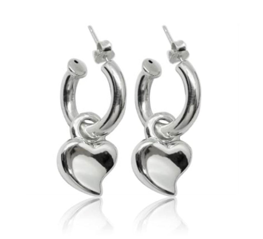 You Own my Heart Earrings Women's Jewellery Rainbow Silver Thailand 