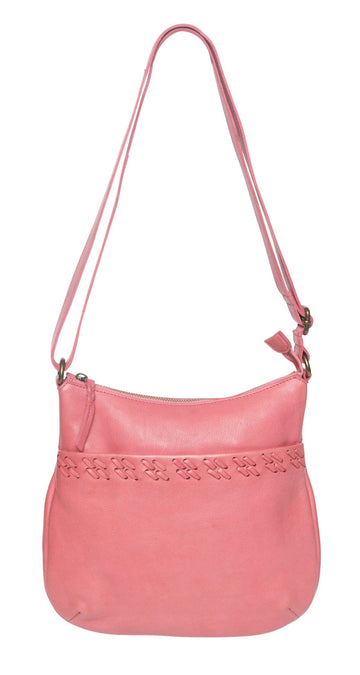 Zenda Leather Crossbody Bag Handbag Modapelle Rose 