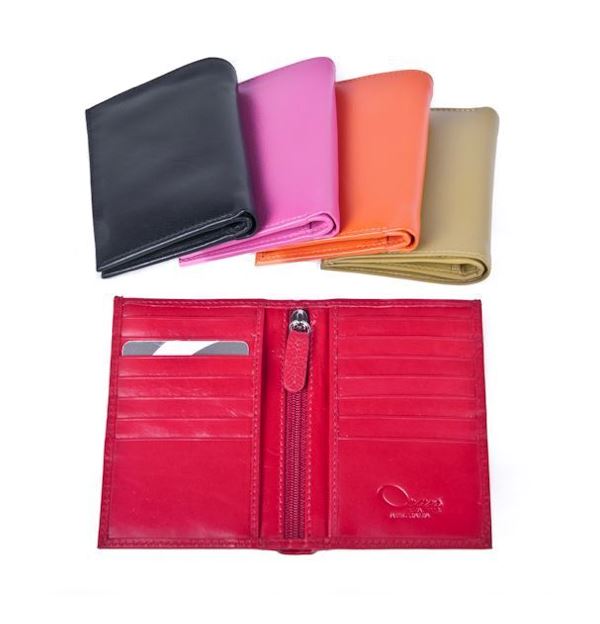 Zippee Leather Card Holder Wallet Oran 