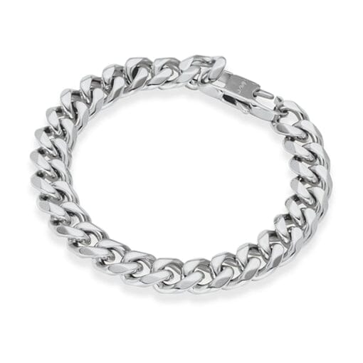 Zuko Chunky Cuban Link Bracelet Men's Jewellery DPI Jewellery Matte Silver 