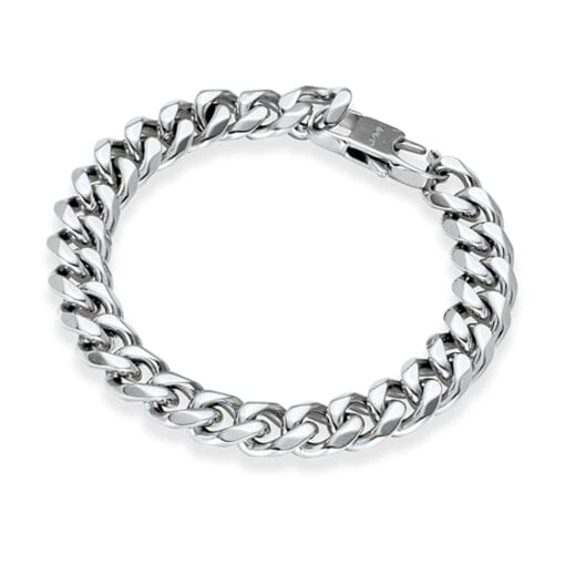 Zuko Chunky Cuban Link Bracelet Men's Jewellery DPI Jewellery Polished Silver 