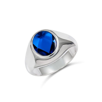 Archer Oval Blue Stone Ring Men's Jewellery Paterson Fine Jewellery 