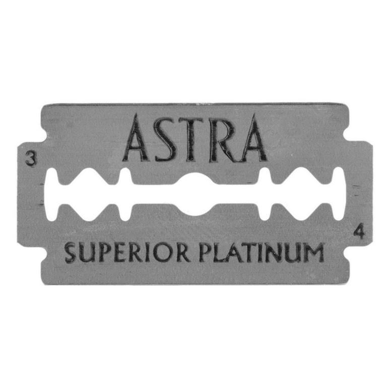 Astra Superior Platinum DE Razor Blades Shaving Barber Brands 