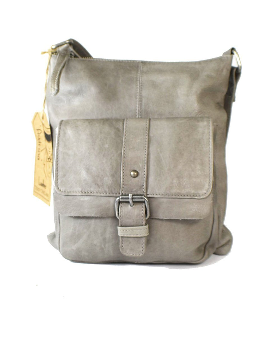 Audrina Leather Handbag Handbag Oran Dark Grey 