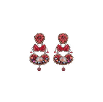 AYALA BAR - Red Roses, Cin Earrings Jewellery Ayala Bar 