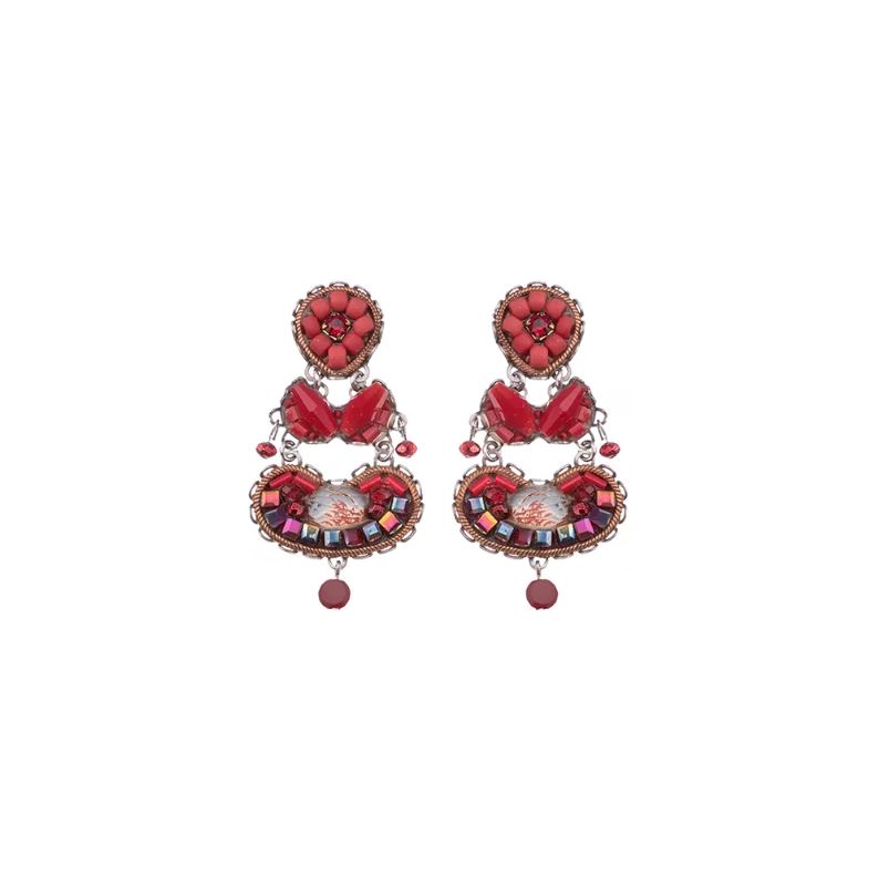 AYALA BAR - Red Roses, Cin Earrings Jewellery Ayala Bar 