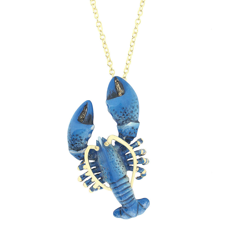 Blue Lobster Necklace Good After Nine TH 
