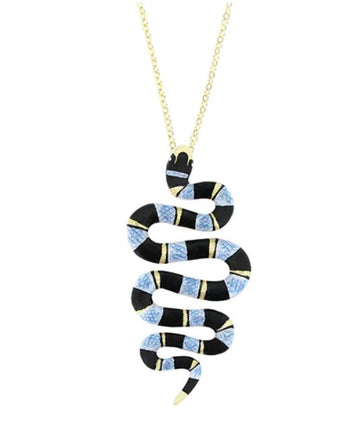 Blue Sea Snake Necklace Good After Nine TH 