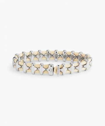 Bold Bob Rope Bracelet - Ivory | Silver Jewellery Antell 