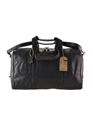 Cairo Leather Travel Bag Travel Bag Oran Black 