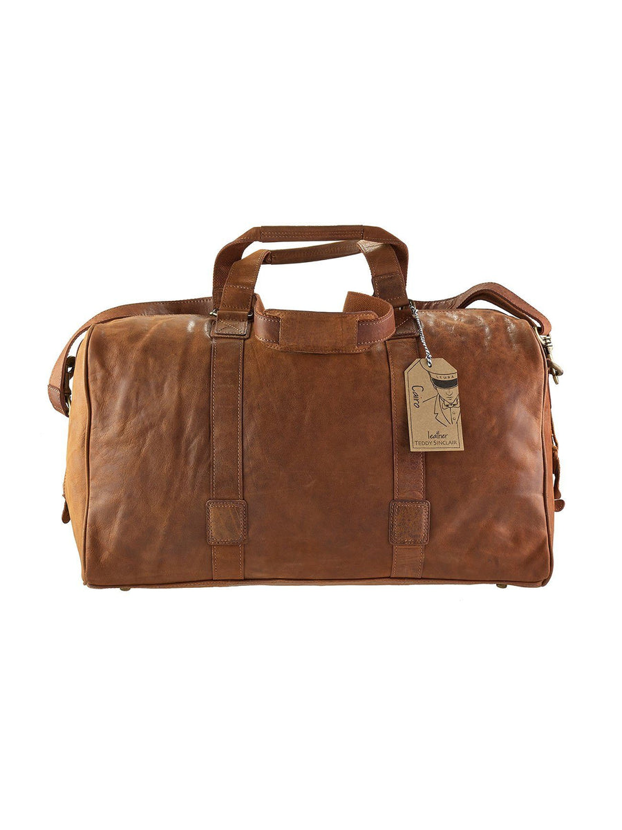 Cairo Leather Travel Bag Travel Bag Oran Brandy 