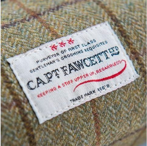 Capt. Fawcett Tweed Wash Bag Grooming Barber Brands 