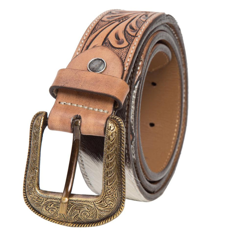 cara leather cowhide belt The Design Edge 