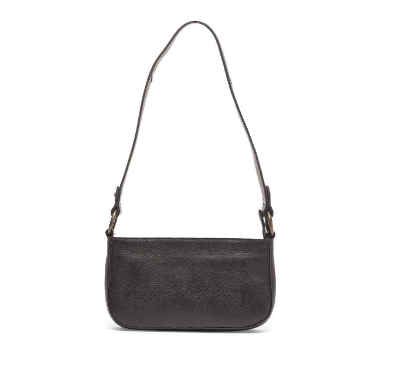 Cecile Leather Shoulder Bag Bag Oran Black 