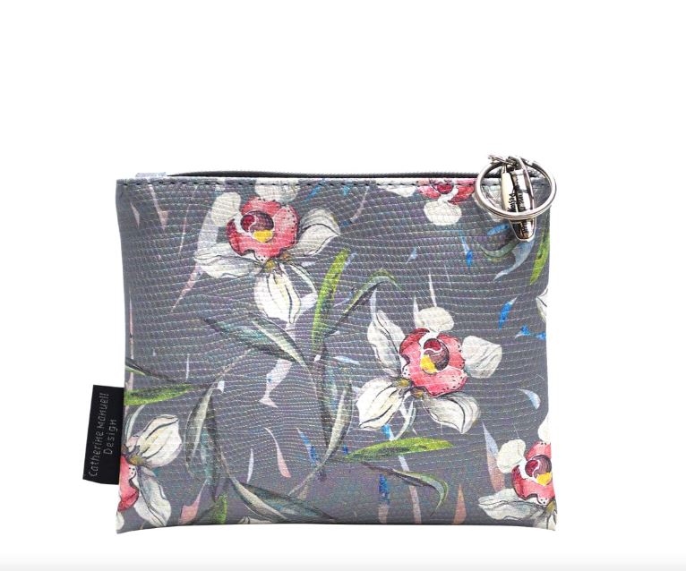 CMD Everyday Coin Purse women's wallet Catherine Manuell Design Grey Orchard 