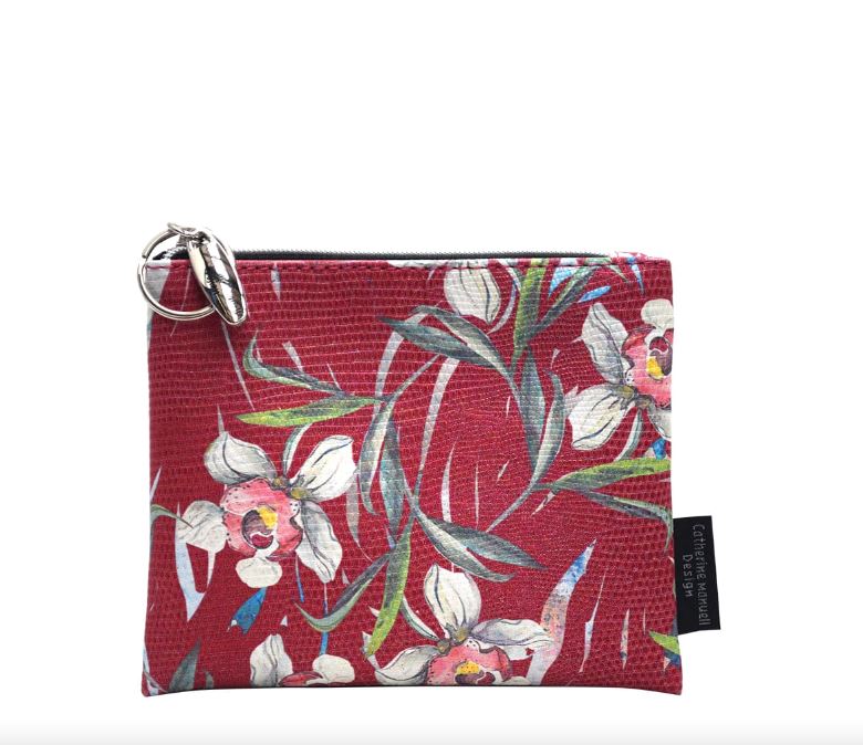 CMD Everyday Coin Purse women's wallet Catherine Manuell Design Red Orchard 