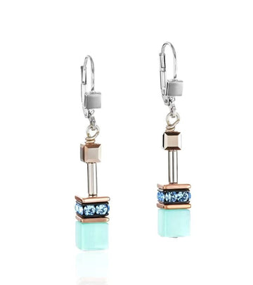 Coeur De Lion Aqua Blue Crystal Geo Cube Earrings Bracelet Timesupply 