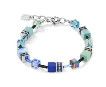 Coeur De Lion GeoCube Peacock Blue Bracelet Women's Jewellery Timesupply 