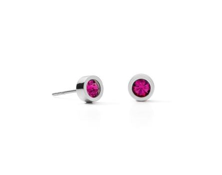 Coeur de Lion Pink Crystal & S/Steel Studd Earrings Bracelet Timesupply 
