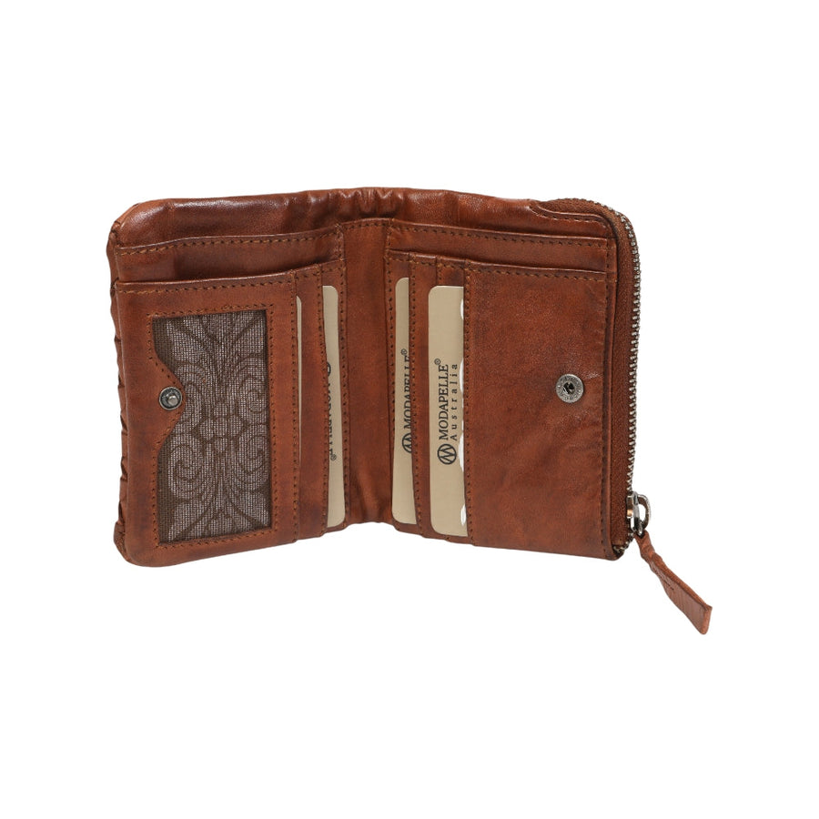Delia RFID Compact Leather Wallet Wallet Modapelle 