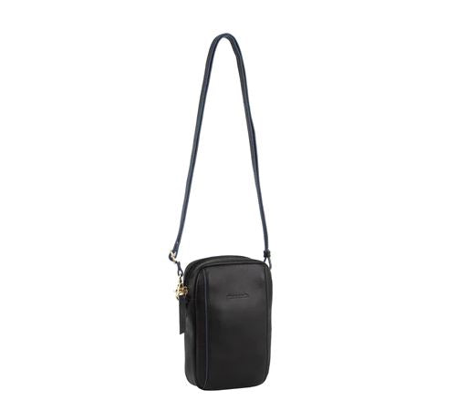 Elka Italian Leather Cross Body/Clutch Handbags, Wallets & Cases Milleni Black 