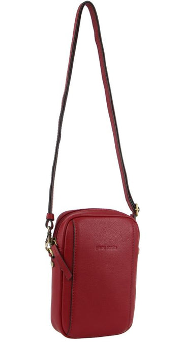 Elka Italian Leather Cross Body/Clutch Handbags, Wallets & Cases Milleni Red 
