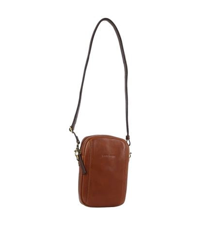Elka Italian Leather Cross Body/Clutch Handbags, Wallets & Cases Milleni Tan 