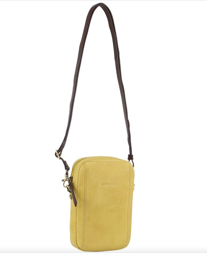 Elka Italian Leather Cross Body/Clutch Handbags, Wallets & Cases Milleni Yellow 