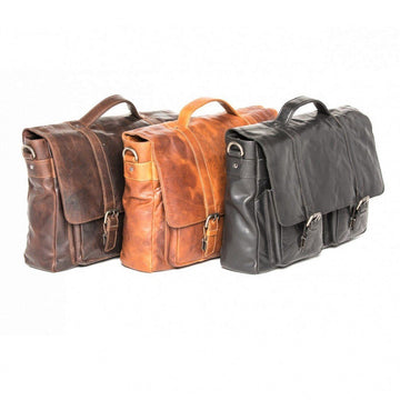 Emerson Leather Briefcase Bag Oran 