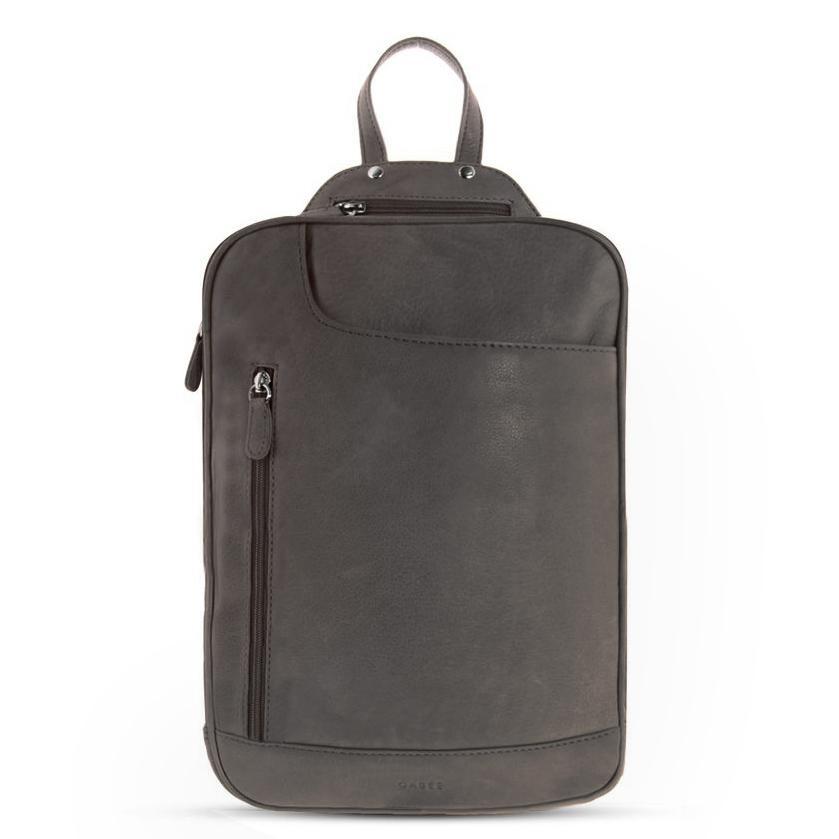 Emma (Large) Leather Backpack Backpack Gabee Grey 