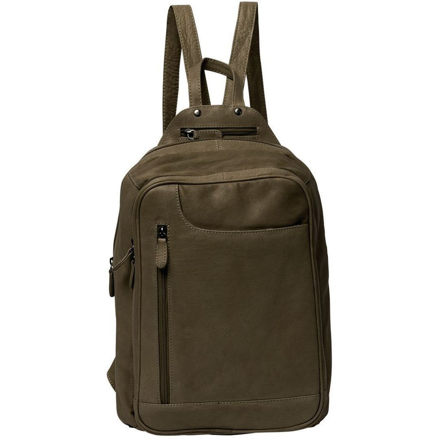 Emma (Large) Leather Backpack Backpack Gabee Olive 