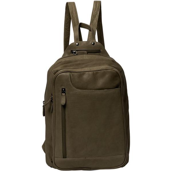Emma (Small) Leather Backpack Backpack Gabee Olive 