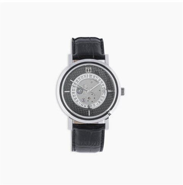 Esposto Automatic Watch w/ Black Leather, Black Carbon Fibre & S/Steel by Tateossian Men's Jewellery Cudworth 