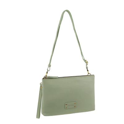 Estrella Leather Cross Body Bag Handbag Milleni Jade 