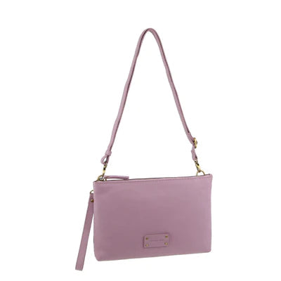 Estrella Leather Cross Body Bag Handbag Milleni Pink 